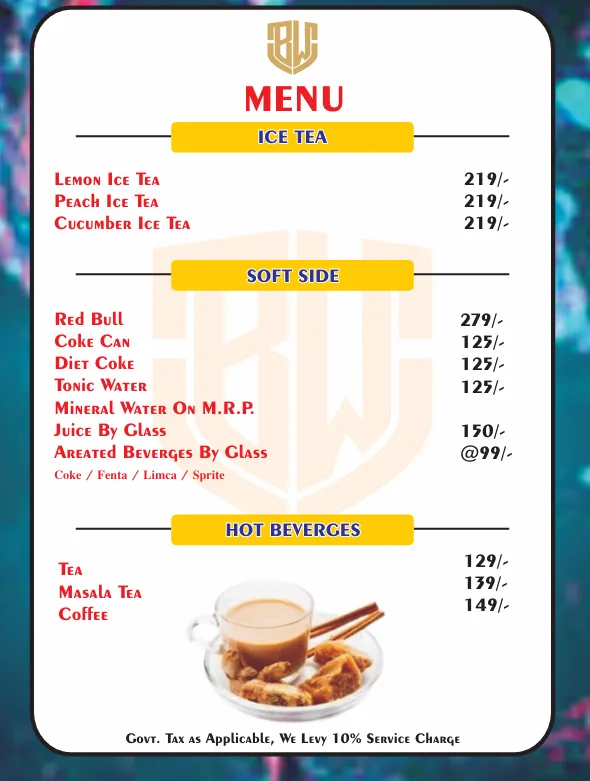 Boogie Woogie Cafe and Bar Bar Menu 3