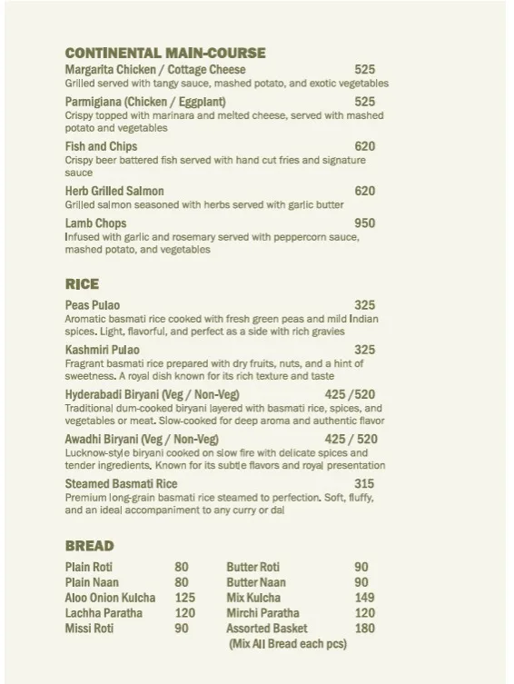 The Gen Z Club Fine Dining Food Menu 4